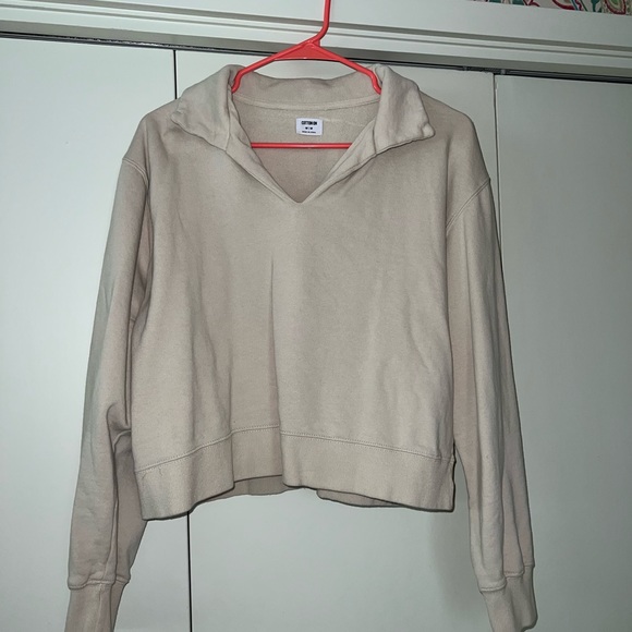 Cotton On V-neck Collared Sweatshirt - Picture 3 of 5